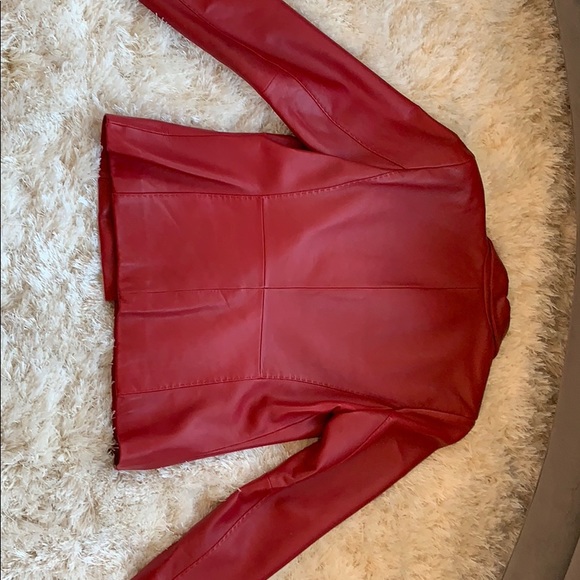 Red Leather Jacket - Picture 5 of 7